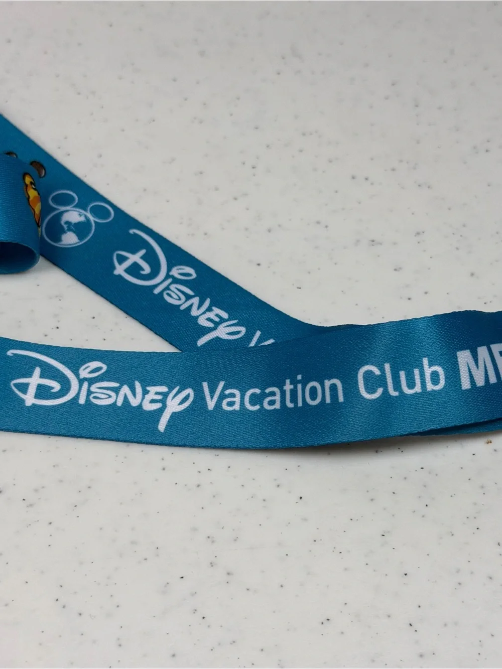 Disney Vacation Club Member Lanyard DVC Blue Parks Snacks Official ID Holder